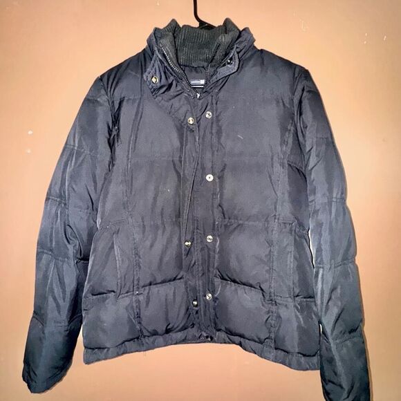 GAP Women's 3-1 Utility Down Puffer Full Zip Winter Coat Jacket Black - Medium - Picture 6 of 8